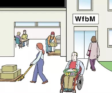 viele verschiedene Menschen arbeiten