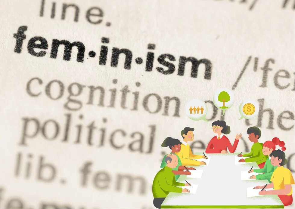 Feministische Kommunalpolitik Kommunalpolitiker*innen planen an einem Tisch sitzend